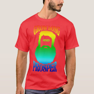 T-shirt Cultiver la longue barbe et la barbe Vintage color