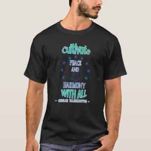 T-shirt Cultiver La Paix Et L'Harmonie La Foi Chrétienne