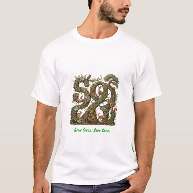T-SHIRT CULTIVER VERT VIE PROPRE (Devant)
