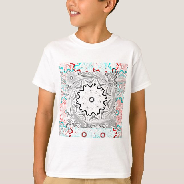 T-shirt Culture africaine dynamique : une fusion rose et c (Devant)