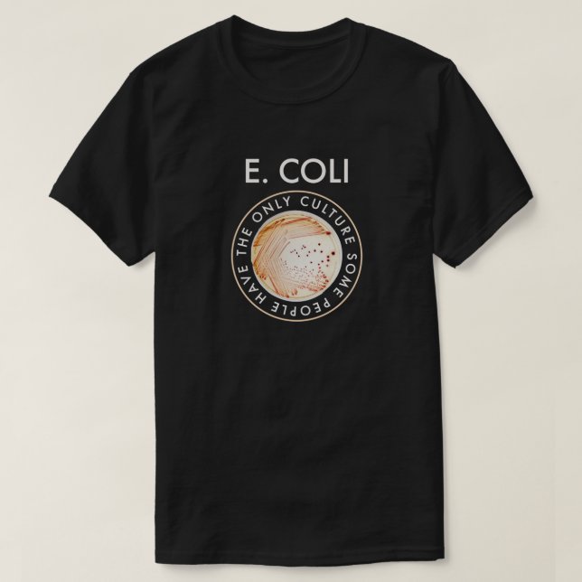 T-shirt Culture bactérienne Ecoli (Design devant)