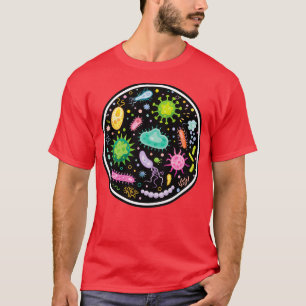 T-shirt culture bactérienne en microbiologie