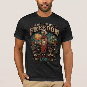 T-shirt Culture de motard pour le centenaire de la route 6