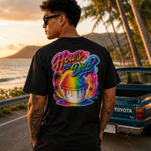 T-shirt culture hawaïen - comment va mon style (shave ice)