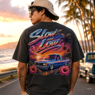 T-shirt culture hawaïenne - roulant lentement et bas