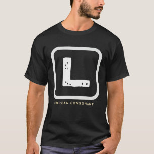 T-shirt culture K alphabet coréen Hangul Consonne   15