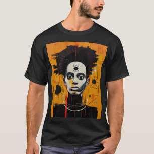 T-shirt Culture noire Portrait Abstrait - Patrimoine moder