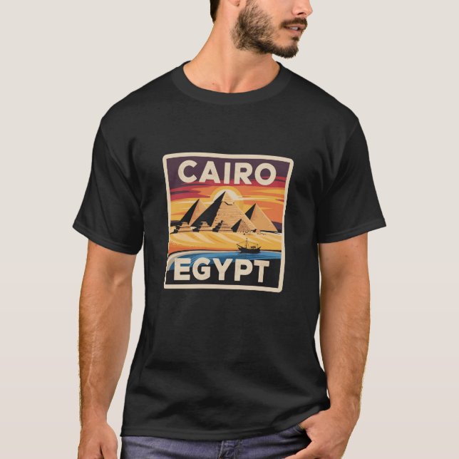 T-shirt Culture pharaon Design de voyage (Devant)