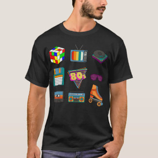 T-shirt Culture Rétro des Années 80 Musique Disco Partie