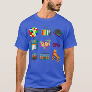 T-shirt Culture Rétro des Années 80 Musique Disco Partie