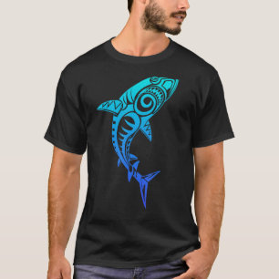 T-shirt Culture Shark Symbole Bleu, Haka Kia Ora Danse Nou