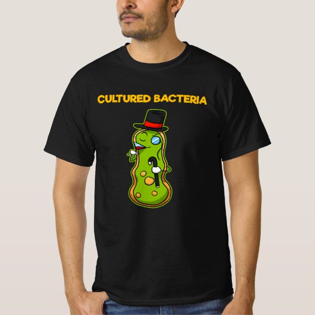 T-shirt Cultured Bacteria Microbiology Doctor (Devant)