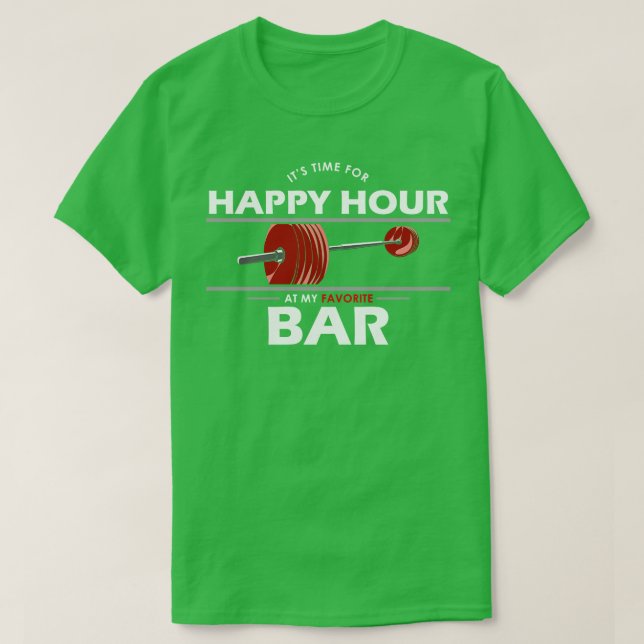 T-shirt Culturisme avec haltère 1 (Design devant)