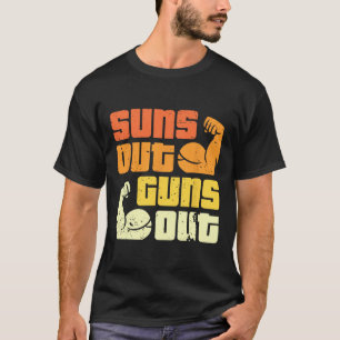 T-shirt Culturisme de style californien, soleil dehors, ar