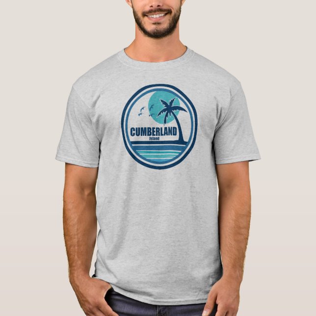 T-shirt Cumberland Island Georgia Palm Tree Birds (Devant)