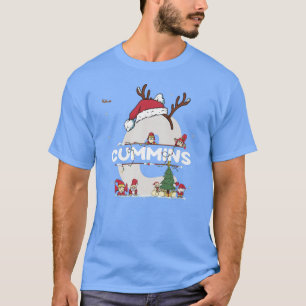 T-shirt Cummins Christmas w Cummins Nom pour les Noël drôl