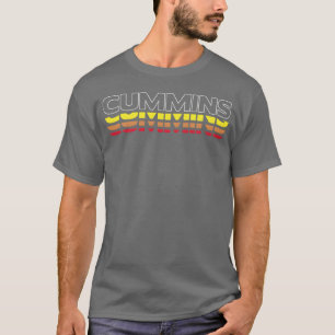 T-shirt Cummins Prénom Drôle Vintage Sunset Cummins bo