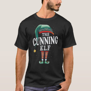 T-shirt Cunning Elf Christmas Group Xmas Pajama Party
