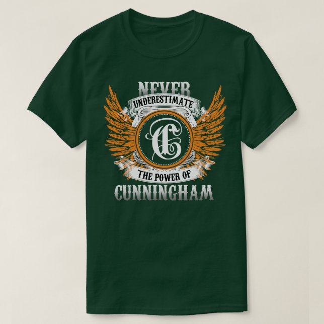 T-shirt Cunningham Nom Chemise Ne Sous-Estime Jamais Le Po (Design devant)