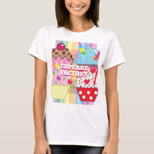T-shirt Cup Cake Factory avec Blue Hawaii sur le dos