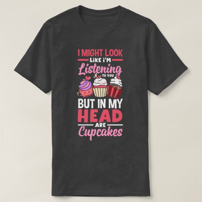 T-shirt Cupcake Baking Cute Bake Lover (Design devant)