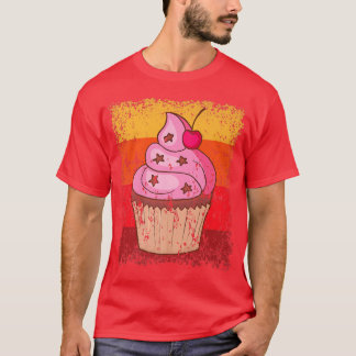 T-shirt Cupcake Boulangerie boulangerie Gâteau Vintage Rét