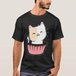 T-shirt Cupcake Chat Kitty Lover Feline Meow Propriétaire 