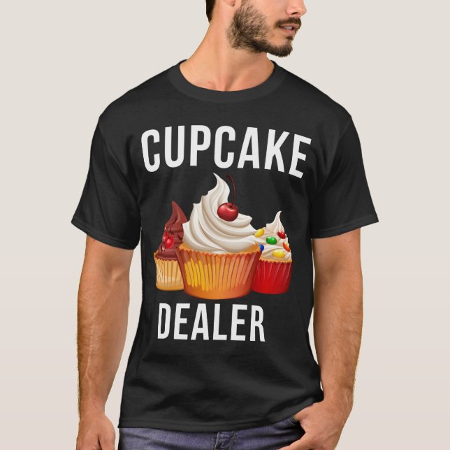 T-shirt Cupcake Concessionnaire Baker pâtisserie (Devant)