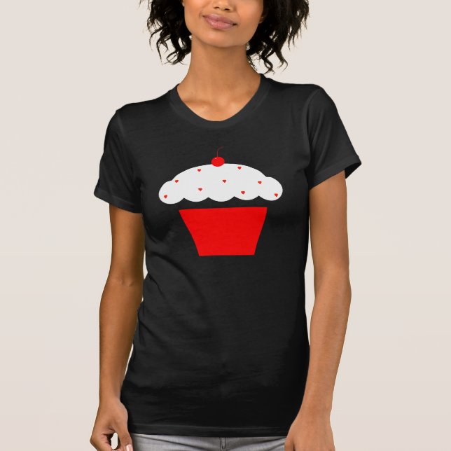 T-shirt cupcake de cerise (Devant)