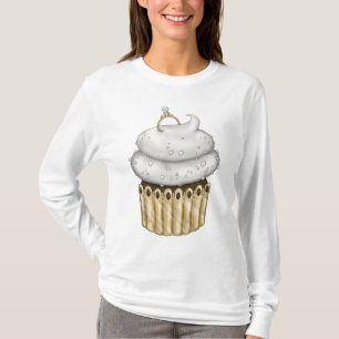 T-shirt Cupcake Fiançailles doux