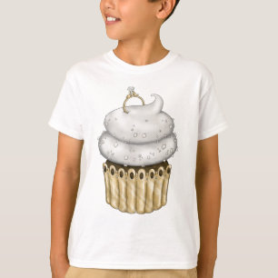 T-shirt Cupcake Fiançailles doux