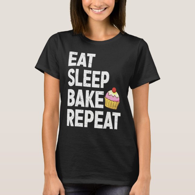 T-shirt Cupcake For Men Women Baking Bake Cookie Baker (Devant)