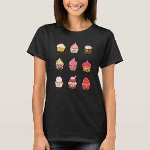 T-shirt Cupcake Glacé Glacé Sur Le Dessus Fairy Pâtisserie