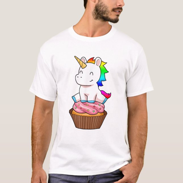 T-Shirt Cupcake Licorne (Devant)