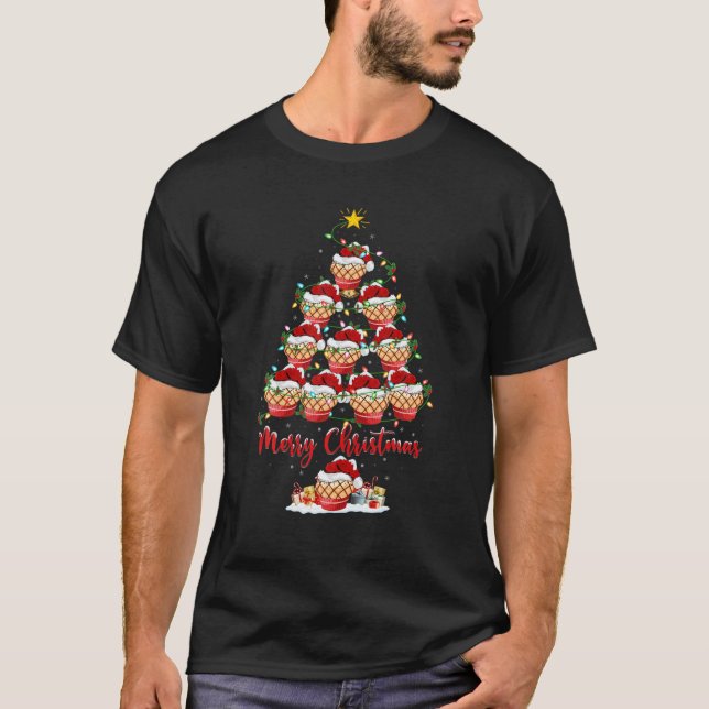 T-shirt Cupcake Lover Xmas correspondant Père Noël Cupcake (Devant)