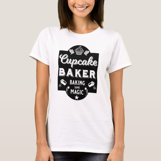T-shirt Cupcake Master Baker (Devant)
