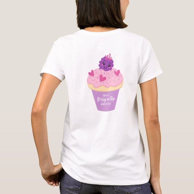 T-shirt Cupcake mignonne (Dos)