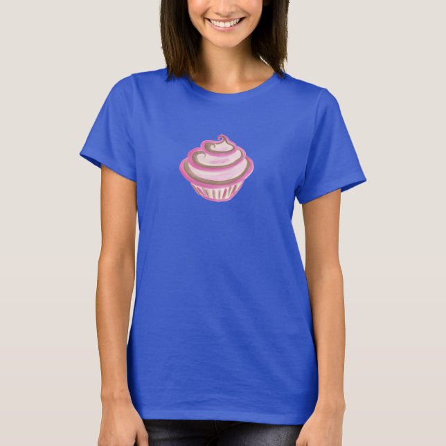 T-Shirt Cupcake rose (Devant)