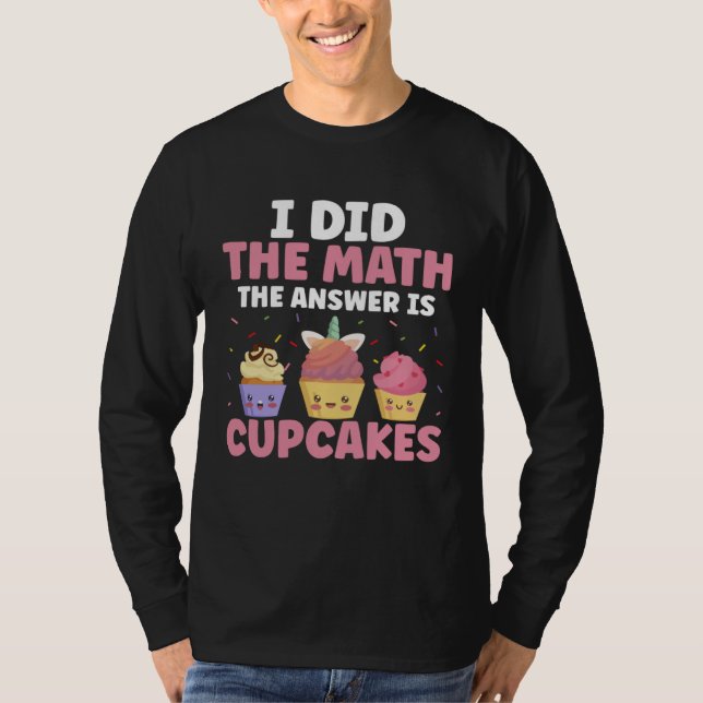T-shirt Cupcake  Sprinkles Food for A Cupcake Themed Party (Devant)