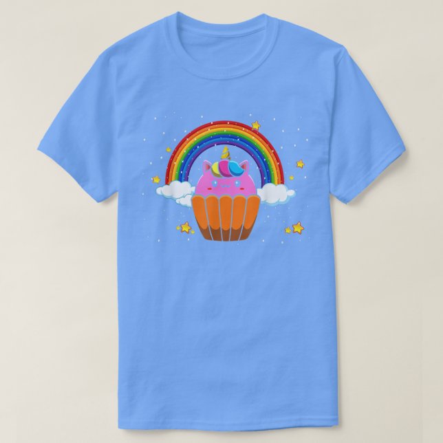T-shirt Cupcake Unicorne Pour Les Fans De Boulangerie Ou D (Design devant)