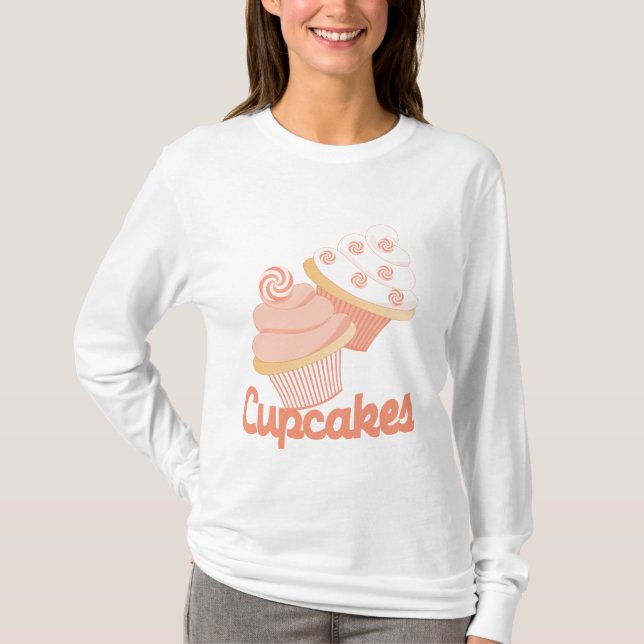 T-shirt Cupcakes à sucrerie Peachy (Devant)