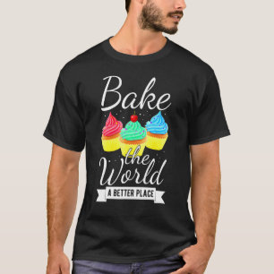 T-shirt Cupcakes Baker Anniversaire Fête Cute Tete