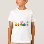 T-shirt Cupcakes de Joyeux Anniversaire<br><div class="desc">Celebrate the Birthday Child/Adult with a special,  solive,  sweet,  cupcake picture. Fun and Colorful</div>
