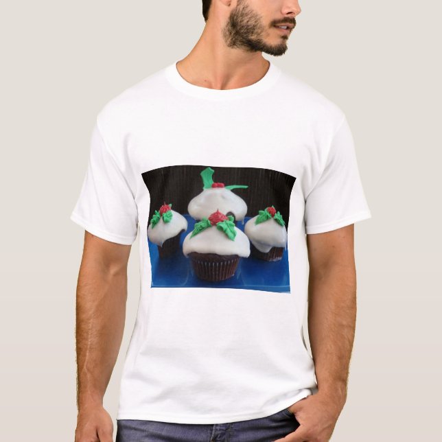 T-shirt Cupcakes de Noël (Devant)
