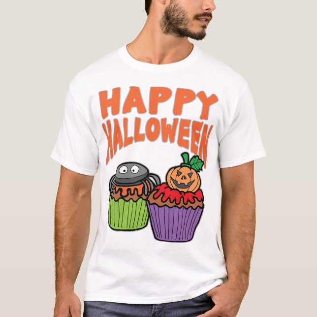 T-shirt cupcakes d'Halloween (Devant)