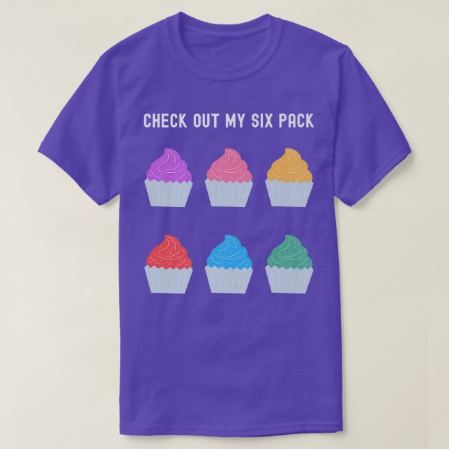 T-shirt Cupcakes Si Pack Foodie Dessert Baking Fitness Sar (Design devant)