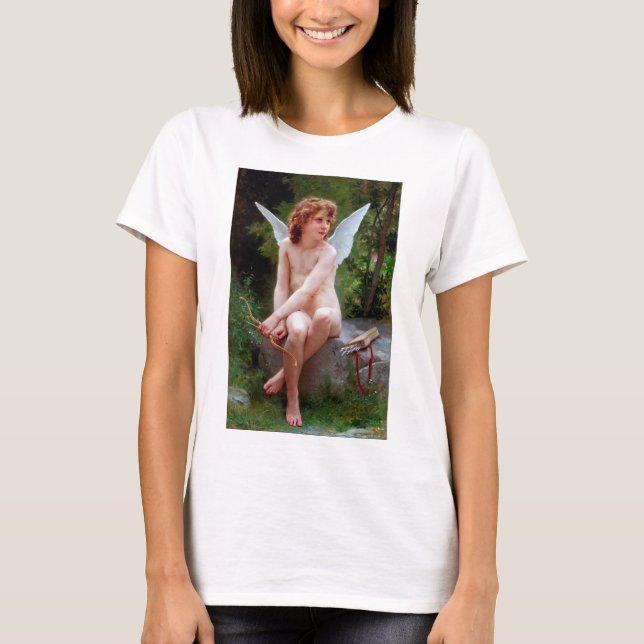 T-shirt Cupid, Bouguereau (Devant)