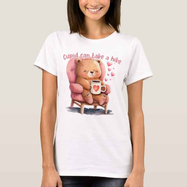 T-shirt Cupid Peut Faire Une Randonnée (Devant)