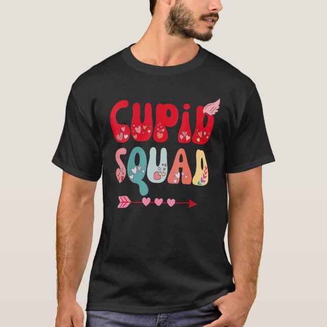 T-shirt Cupid Squad Hearts Funny Valentine's Day Gifts Wom (Devant)