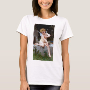 T-shirt Cupidé avec un papillon, Bouguereau